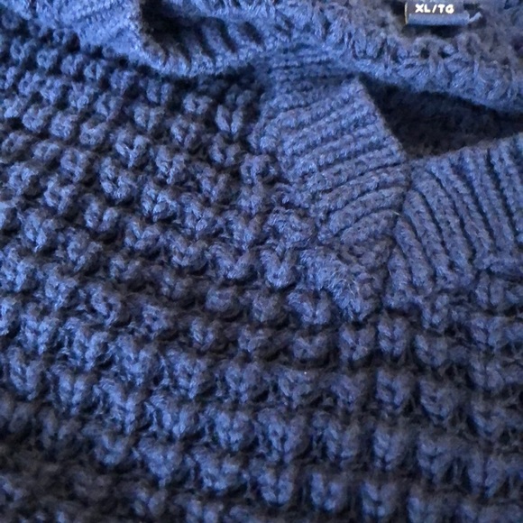 XL AMERICAN EAGLE Navy Blue V-Neck Jegging Sweater - Picture 8 of 8